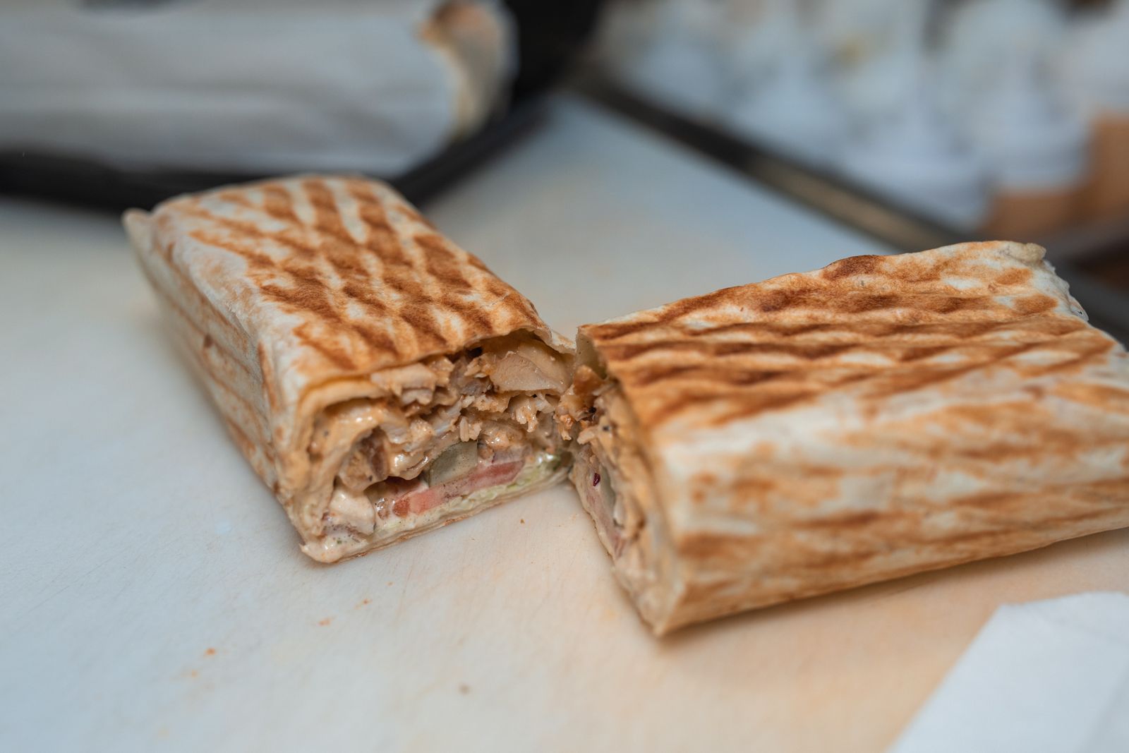 Assorted meat gyro